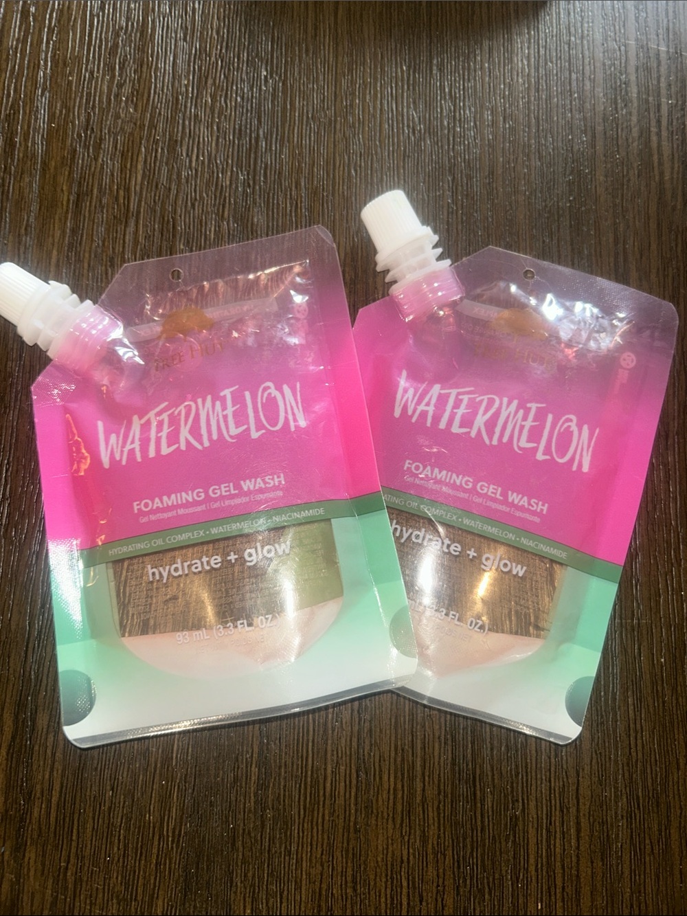 Tree hut Watermelon Foaming Gel Wash Cleanser - Pink set of 2